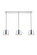 Nota Three Light Pendant in Chrome (173|LD4057D40C)