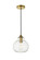 DESTRY One Light Pendant in Brass and Clear (173|LD2245BR)