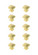 Marcel Knob Multipack (Set of 10) in Brushed Gold (173|KB2023-GD-10PK)