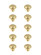 Garlande Knob Multipack (Set of 10) in Brushed Gold (173|KB2007-GD-10PK)