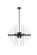 Sienna Eight Light Pendant in black (173|2502D27BK)