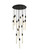 Weston 16 Light Pendant in Black (173|2067G36BK)