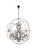 Geneva 25 Light Chandelier in Dark Bronze (173|1130G60DB-SS/RC)