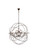 Geneva 18 Light Chandelier in Dark Bronze (173|1130G43DB/RC)