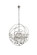 Geneva Six Light Chandelier in Polished Nickel (173|1130D32PN-SS/RC)