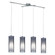 Pinto Nero Four Light Pendant in Matte Nickel (217|90306A)