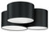 Pastore 2 Three Light Ceiling Mount in Black (217|205186A)