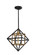 Pryor One Light Pendant in Antique Gold/Black (217|204682A)
