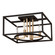 Mundazo Four Light Ceiling Mount in Black and Brushed Gold (217|204606A)