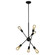 Etris Row Six Light Pendant in Black (217|203946A)