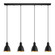 Priddy 2 Four Light Pendant in Black/Gold (217|203445A)