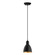 Priddy 2 One Light Pendant in Black/Gold (217|203443A)