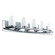 Abete Five Light Vanity in Chrome (217|201714A)