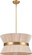 Ellesmere Six Light Pendant in Brass With Oat Shade (214|DVP43605BR-OAT)