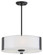 Zurich Three Light Pendant in Graphite With Silk Screened Opal Glass (214|DVP14506GR-SSOP)