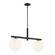 Crown Heights Two Light Island Pendant in Matte Black (43|D252M-IS-MB)