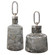 Storm Bottles, S/2 in Charcoal, Taupe, And Silver (52|17840) Storm Bottles, S/2 in Charcoal, Taupe, And Silver (52|17840)