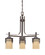 Mission Ridge Three Light Chandelier in Warm Mahogany (43|82183-WM)