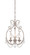 Dahlia Three Light Mini Chandelier in Aged Platinum (43|6205-AP)