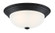 Decorative Flushmount Two Light Flushmount in Matte Black (43|1257M-MB-W)