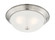 Decorative Flushmount Three Light Flushmount in Satin Platinum (43|1257L-SP-W)