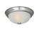 Decorative Flushmount Three Light Flushmount in Satin Platinum (43|1257L-SP-AL)