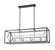 Euclid Eight Light Linear Chandelier in Chrome + Matte Black (224|457-8L-CH-MB)