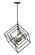 Euclid Four Light Chandelier in Matte Black (224|457-4MB)