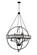 Arkansas 12 Light Chandelier in Black (401|9957P42-12-101)
