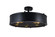 Tigris Five Light Flush Mount in Black (401|9904C20-5-101)