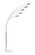 Cosmic Five Light Floor Lamp in Chrome, White (339|50014)