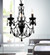 Keen Three Light Chandelier in Black (401|5095P16B-3)