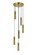 Chime LED Pendant in Brass (401|1225P16-6-625)