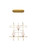 Orbit LED Chandelier in Medallion Gold (401|1209P20-3-169)