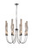 Meduse Eight Light Chandelier in Polished Nickel (401|1203P21-8-613)