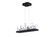 Juliette LED Chandelier in Black (401|1043P34-101-RC)