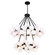 Arya LED Chandelier in Black (401|1020P39-70-101)