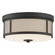 Trevor Two Light Flush Mount in Black Forged (60|TRV-A3802-BF)