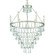Lucille Six Light Chandelier in Antique Silver (60|LUC-A9066-SA)