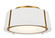 Fulton Three Light Semi Flush Mount in Antique Gold (60|FUL-905-GA)