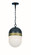 Capsule One Light Outdoor Pendant in Matte Black + Textured Gold (60|CAP-8507-MK-TG)