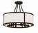 Bryant Four Light Semi Flush Mount in Black Forged (60|BRY-8004-BF_CEILING)