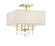 Paxton Four Light Semi Flush Mount in Aged Brass (60|8105-AG_CEILING)