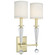 Paxton Two Light Wall Sconce in Aged Brass (60|8102-AG)