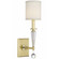 Paxton One Light Wall Sconce in Aged Brass (60|8101-AG)