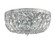 Ceiling Mount Three Light Flush Mount in Polished Chrome (60|714-CH-CL-SAQ)