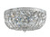 Ceiling Mount Three Light Flush Mount in Polished Chrome (60|712-CH-CL-MWP)