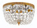 Ceiling Mount Two Light Flush Mount in Olde Brass (60|710-OB-CL-I)