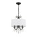 Othello Three Light Mini Chandelier in Matte Black (60|6623-MK-CL-MWP)