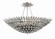 Broche Eight Light Semi Flush Mount in Antique Silver (60|519-SA_CEILING)